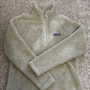 Patagonia Light Olive Fleece Quarter-Zip Pullover
